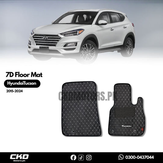 7D Luxury Car Floor Mats for Hyundai Tucson 2020-2024