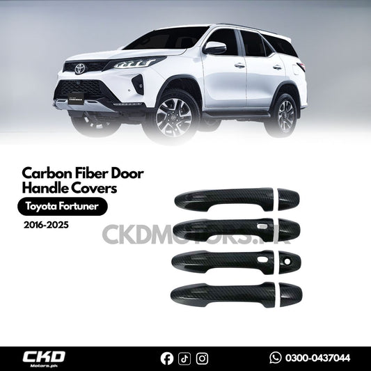 Toyota Fortuner 2017-24 Carbon Fiber Door Handle Covers