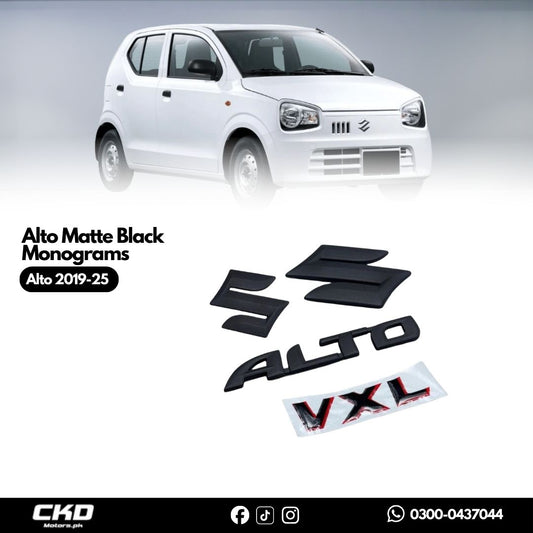 Suzuki Alto Matte Black Monograms