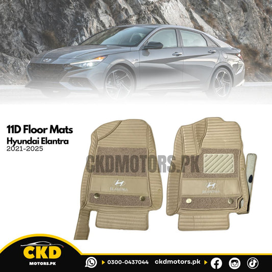11D Floor Mats For Hyundai Elantra 2024-2025