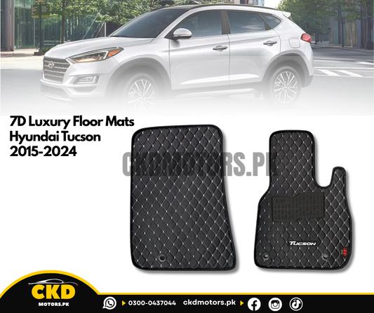 7D Luxury Car Floor Mats for Hyundai Tucson 2020-2024