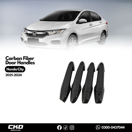 Honda City 2021-24 Carbon Fiber Door Handles