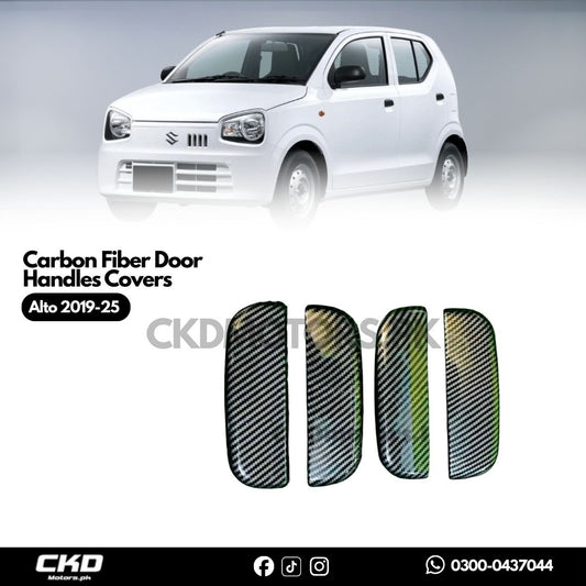 Suzuki Alto 2019-24 Carbon Fiber Door Handles Covers