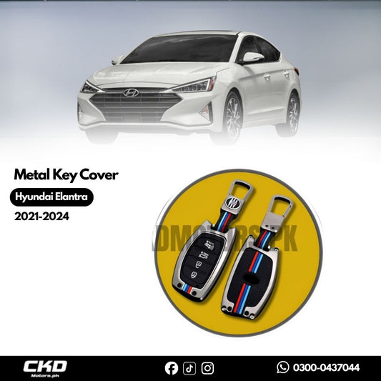 Metal Key Cover for Hyundai Elantra 2021-2024