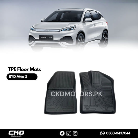 TPE Floor Mats For BYD Atto 3 (2025) – All-Weather Premium Interior Protection