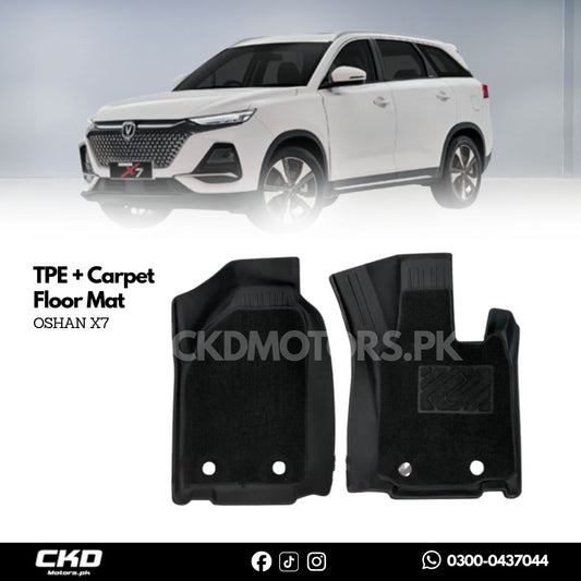 TPE + Carpet Floor Mat for Oshan X7 – Custom Fit All-Weather Premium Mats