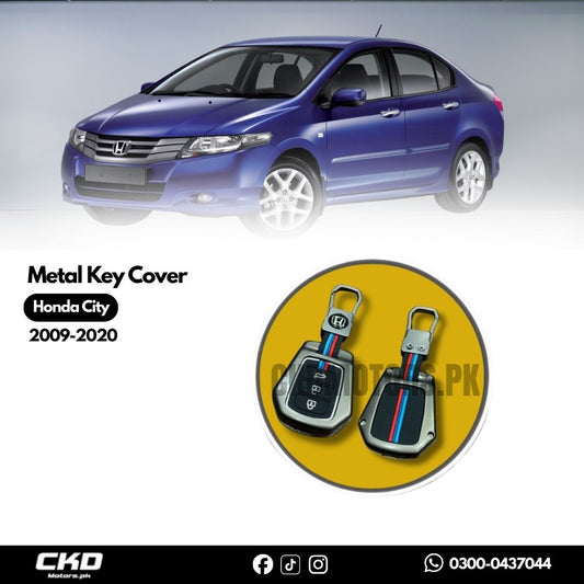 Metal Key Cover for Honda City 2009-2020