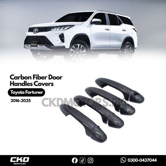 Toyota Fortuner 2017-2021 Carbon Fiber Door Handles Covers