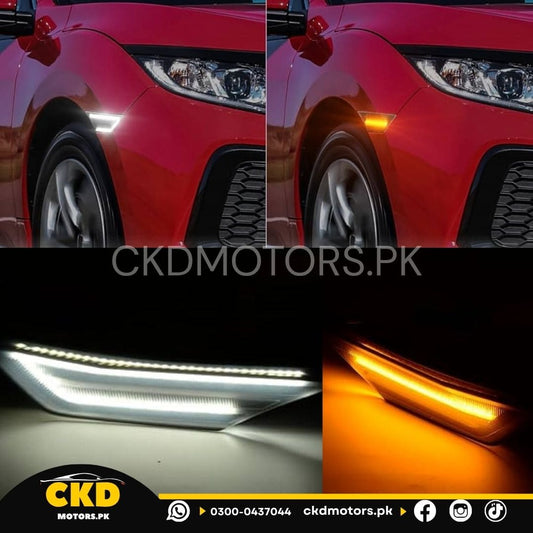 Honda Civic X Side Fender Marker Lamp LED DRL