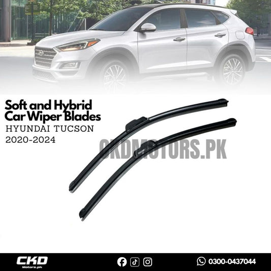 Soft and Hybrid Car Wiper Blades for Hyundai Tucson 2020-2024