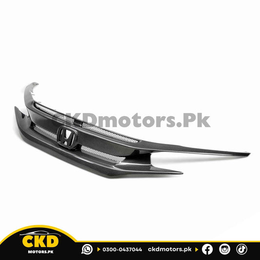 Honda Civic X 2016-2021 Carbon Fiber Front Grill