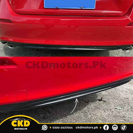 Honda Civic 2022-24 11 Gen Carbon Fiber Back Bumper Trim