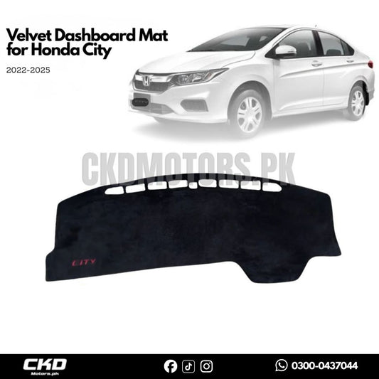 Velvet Dashboard Mat for Honda City 2022-2025