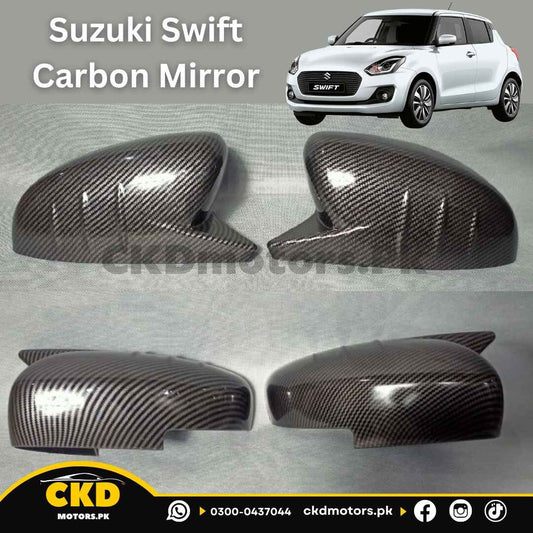 Suzuki Swift 2022-24 Carbon Fiber Batman Style Side Mirrors Covers