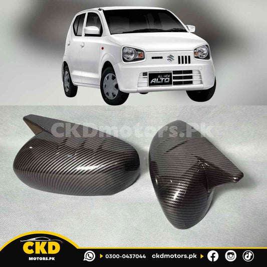 Suzuki Alto 2019-24 Carbon Fiber Batman Style Side Mirrors Covers