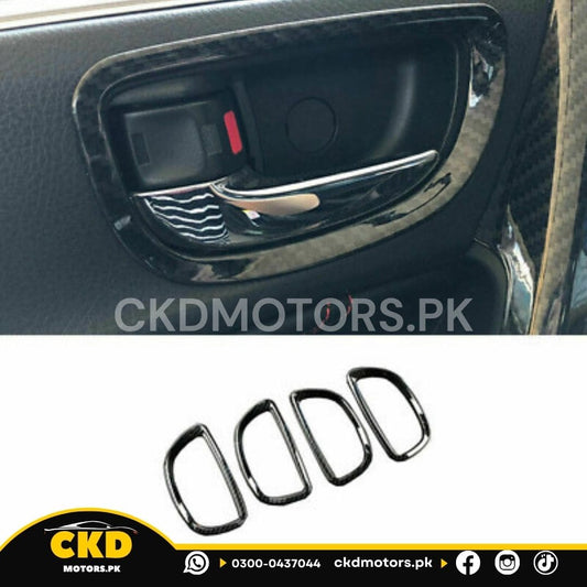 Toyota Corolla  Interior Door Handle Carbon Fiber Ring 2015-2025