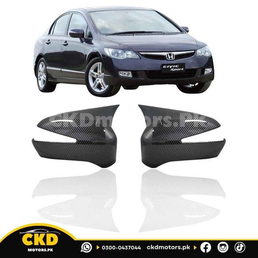 Honda Civic Reborn 2006-2012 Carbon Fiber Side Mirror Cover