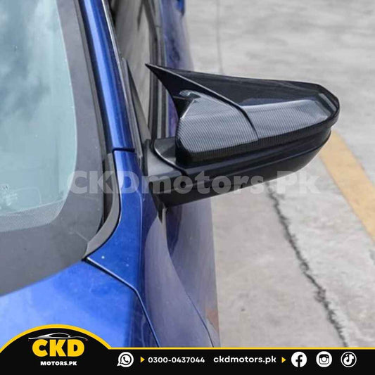 Honda Insight 2019-21 Carbon Fiber Batman Style Side Mirror Covers