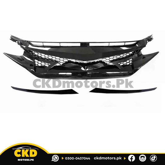 Honda Civic X 2016-2021 Batman Style Front Grill