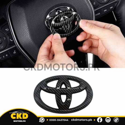 Toyota Carbon Fiber Steering Logo