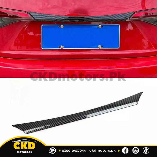 Honda Civic 2022-24 11 Gen Carbon Fiber Back Trunk Garnish