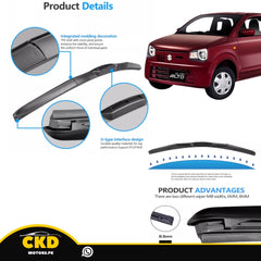 Smooth and Clear Visibility Car Wiper Blades for Suzuki Alto 2014-2025