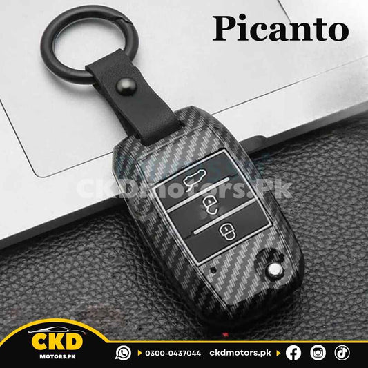 Kia Picanto 2019-24 Carbon Fiber Key Cover