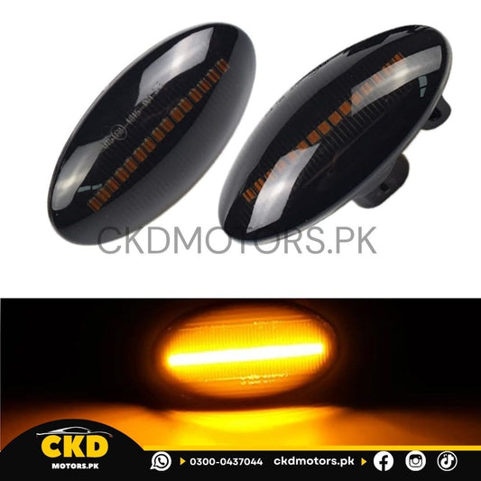 Car Universal Smoke Black Fender Indicators