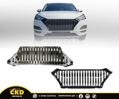 Chrome Front Bumper Grill For Tucson 2020-2024