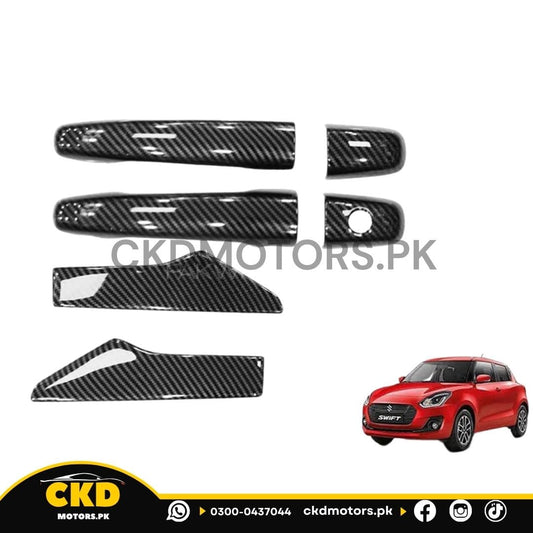 Suzuki Swift Carbon Fiber Door Handles Cover for 2022-2024