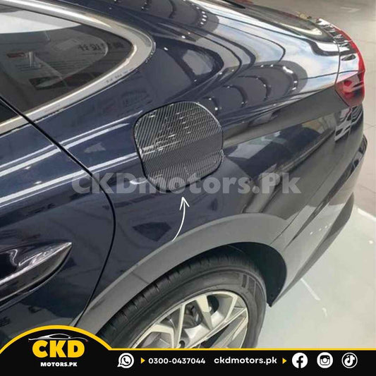 Hyundai Sonata 2021-24 Carbon Fiber Fuel Tank Cover Trim