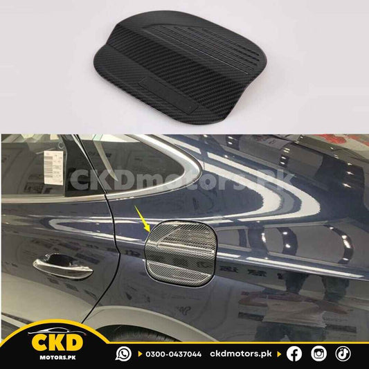 Hyundai Sonata 2021-24 Carbon Fiber Fuel Tank Cover Trim