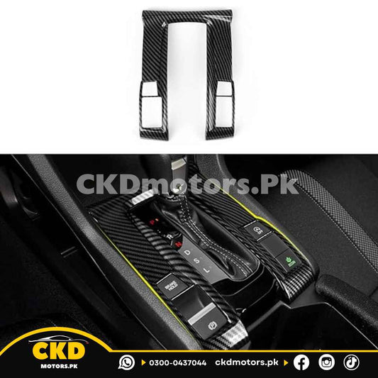 Honda Civic X Gear Console Carbon Fiber Trim | 2016-21