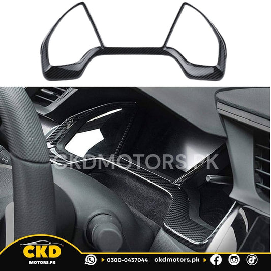 Honda Civic X Carbon Fiber Cluster Meter Trim 2016-2021