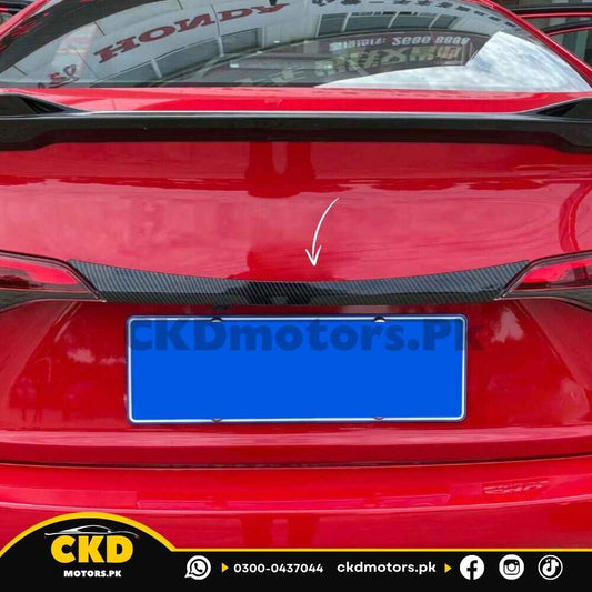 Honda Civic 2022-24 11 Gen Carbon Fiber Back Trunk Garnish