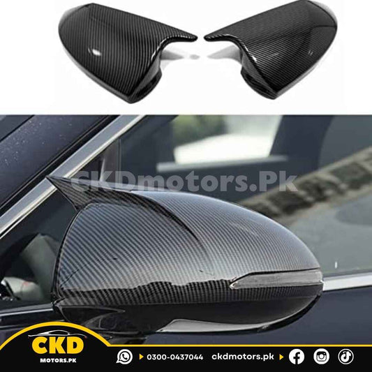 Hyundai Sonata 2021-24 Carbon Fiber Batman Style Side Mirror Covers