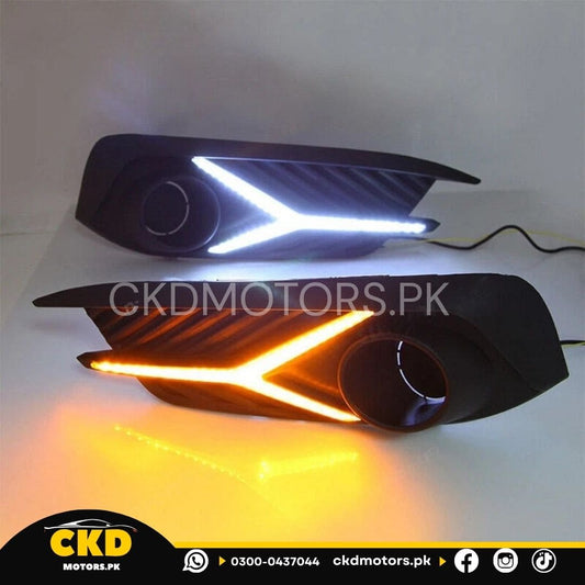 Honda Civic X Fog Lamps Sword Style DRL Cover