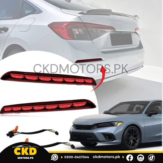 Honda Civic 11th Generation Rear Bumper LED Reflector DRL