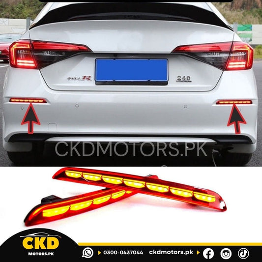 Honda Civic 11th Generation Rear Bumper LED Reflector DRL