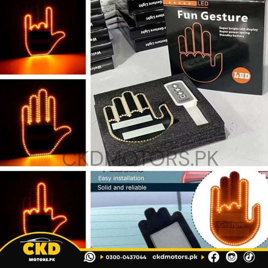 Universal Funny Window Hand Gesture Light