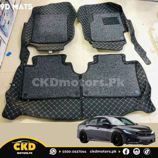 Honda Civic X 2016-2021 9D Floor Mats