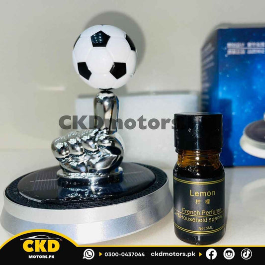 Car Solar Rotating Football With Fragrance