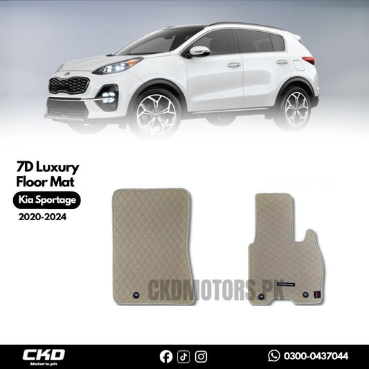 7D Luxury Car Floor Mats for Kia Sportage (2018–2024)