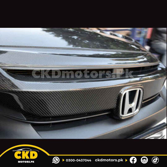 Honda Civic X 2016-2021 Carbon Fiber Grill Trim