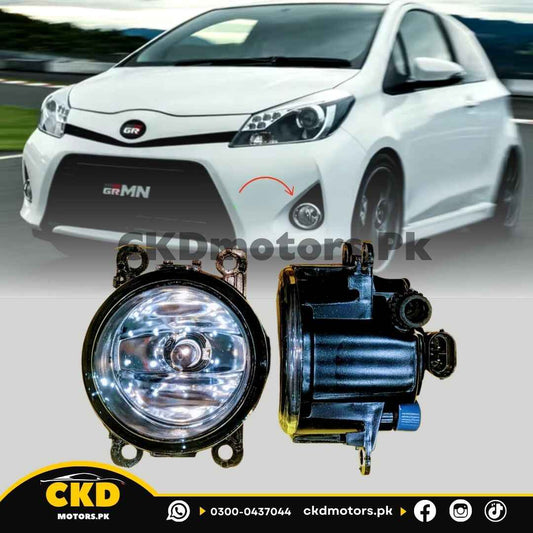Toyota Vitz Fog Light Lamps With Halogen Bulb | 2011-20