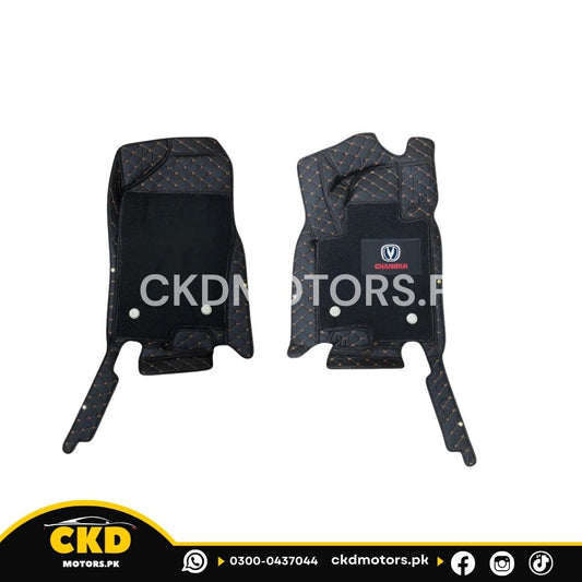 Changan Oshan X7 10D Floor Mats with Black Grass | 2021–2025