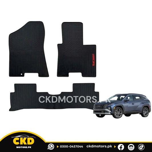 Hyundai Tucson 2025 HEV Latex Floor Mats – Flexible, Waterproof & Custom Fit