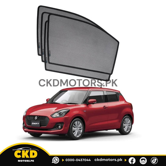 QS Window Sun Shades (Car Pardy) For Suzuki New Swift 2017-2025 Hatchback