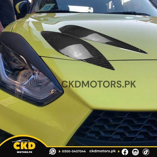 Headlight Eyelid Eyebrow Cover for 2022-2025 New Swift A2L Hatchback - Unpainted (2pcs/set)