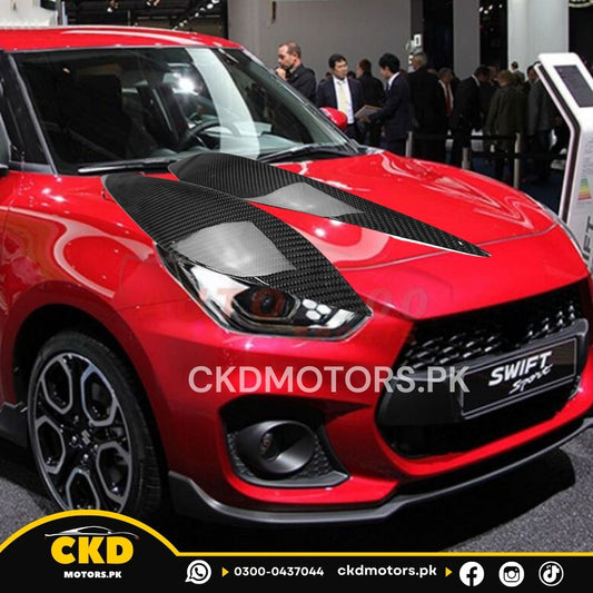 Headlight Eyelid Eyebrow Cover for 2022-2025 New Swift A2L Hatchback - Unpainted (2pcs/set)